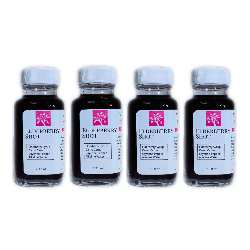 4 Pack of Elderberry Shots